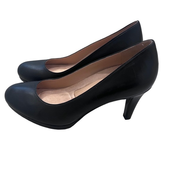Naturalizer NWOT N5 Contour Michelle Leather pumps Black with 3” heel Size 6.5 - Picture 9 of 15